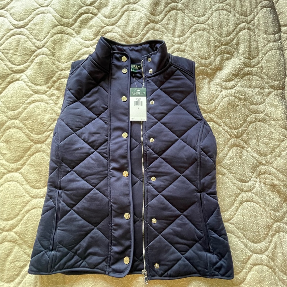 Navy blue vest